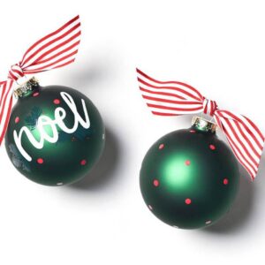 Coton Colors Kiss Me Mistletoe Glass Ornament