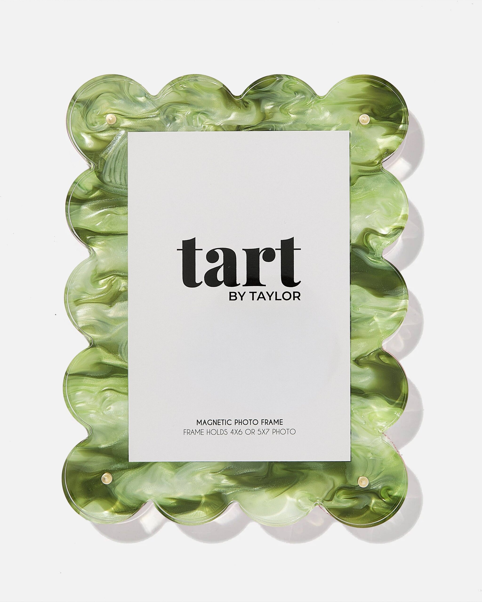Tart Green Marbled Acrylic Picture Frame 1 Tart Green Marbled Acrylic Picture Frame