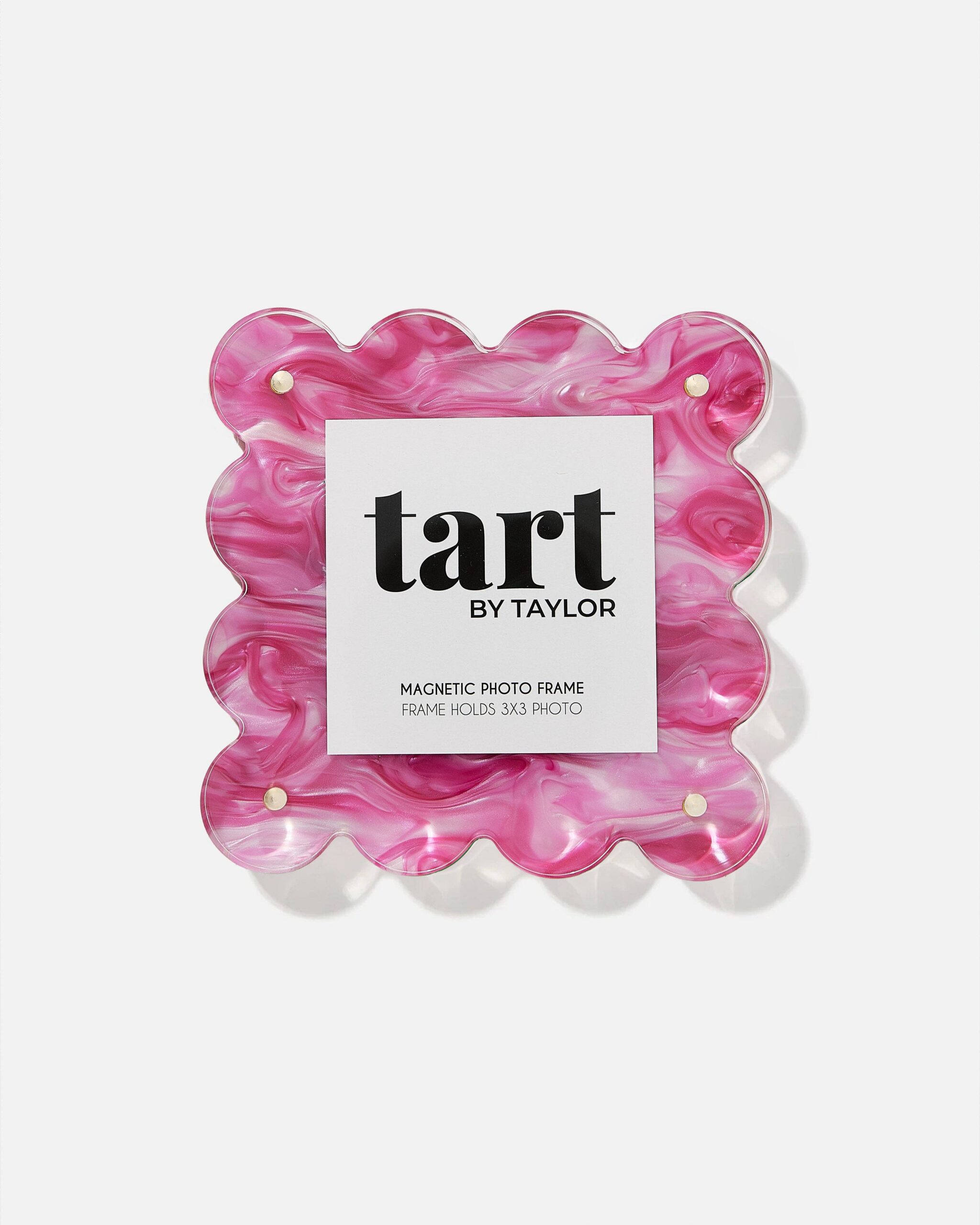 Tart Pink Marbled Mini Acrylic Picture Frame 1 Tart Pink Marbled Mini Acrylic Picture Frame