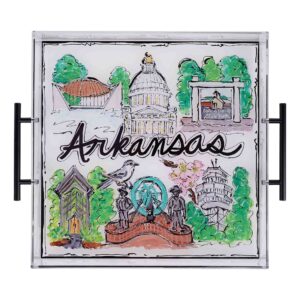 State of Arkansas Icon Acrylic Tray