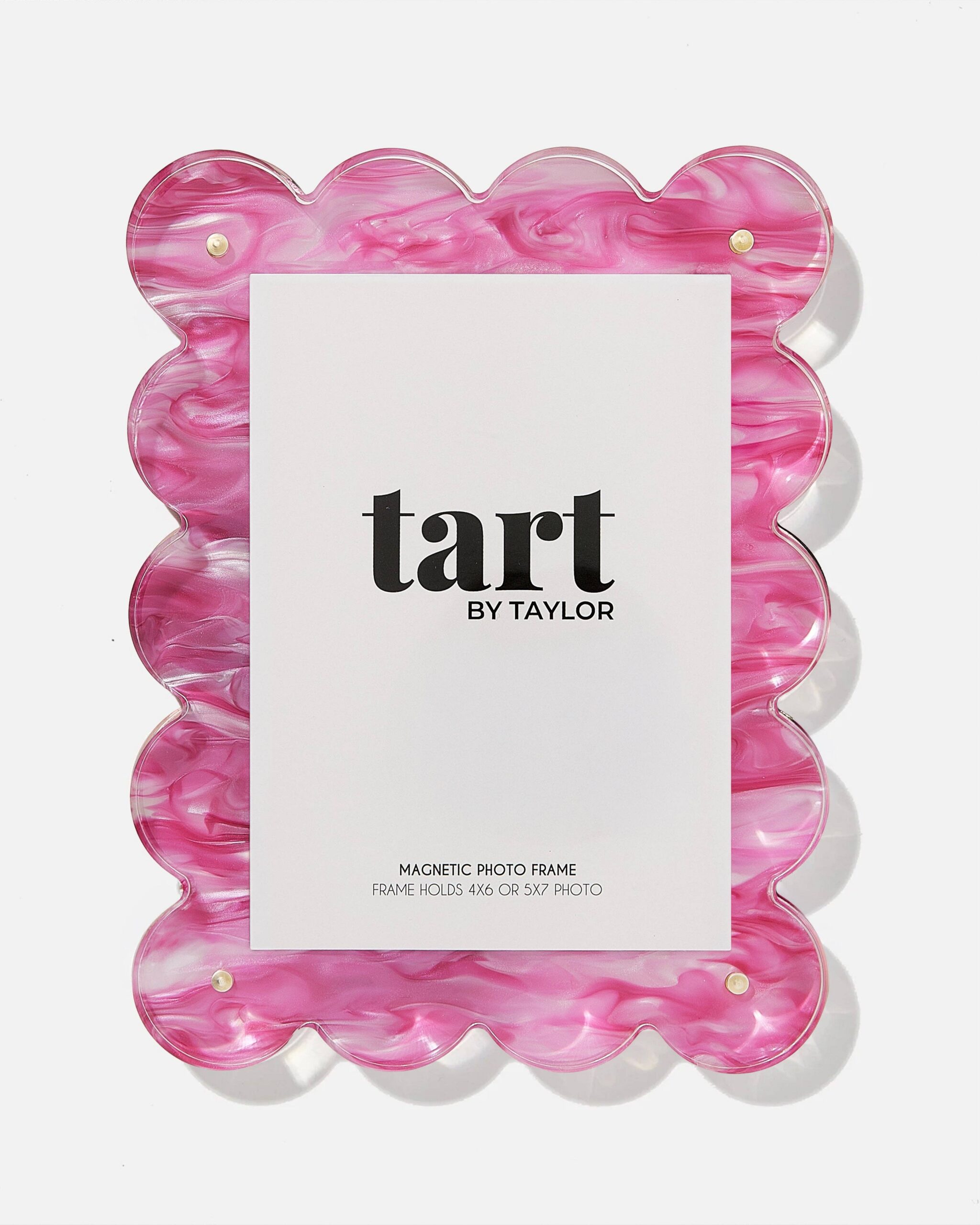 Tart Pink Marbled Acrylic Picture Frame 1 Tart Pink Marbled Acrylic Picture Frame