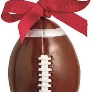 Mud Pie Brown Resin Football Ornament
