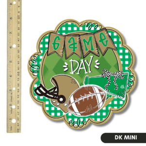 DK Design Green and Gold Game Day Scallop Mini