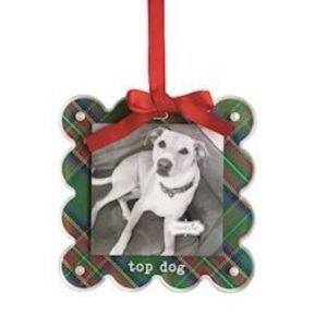 Mud Pie Top Dog Photo Ornament