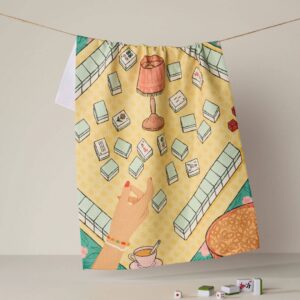 Geometry Lucky Hand Tea Towel