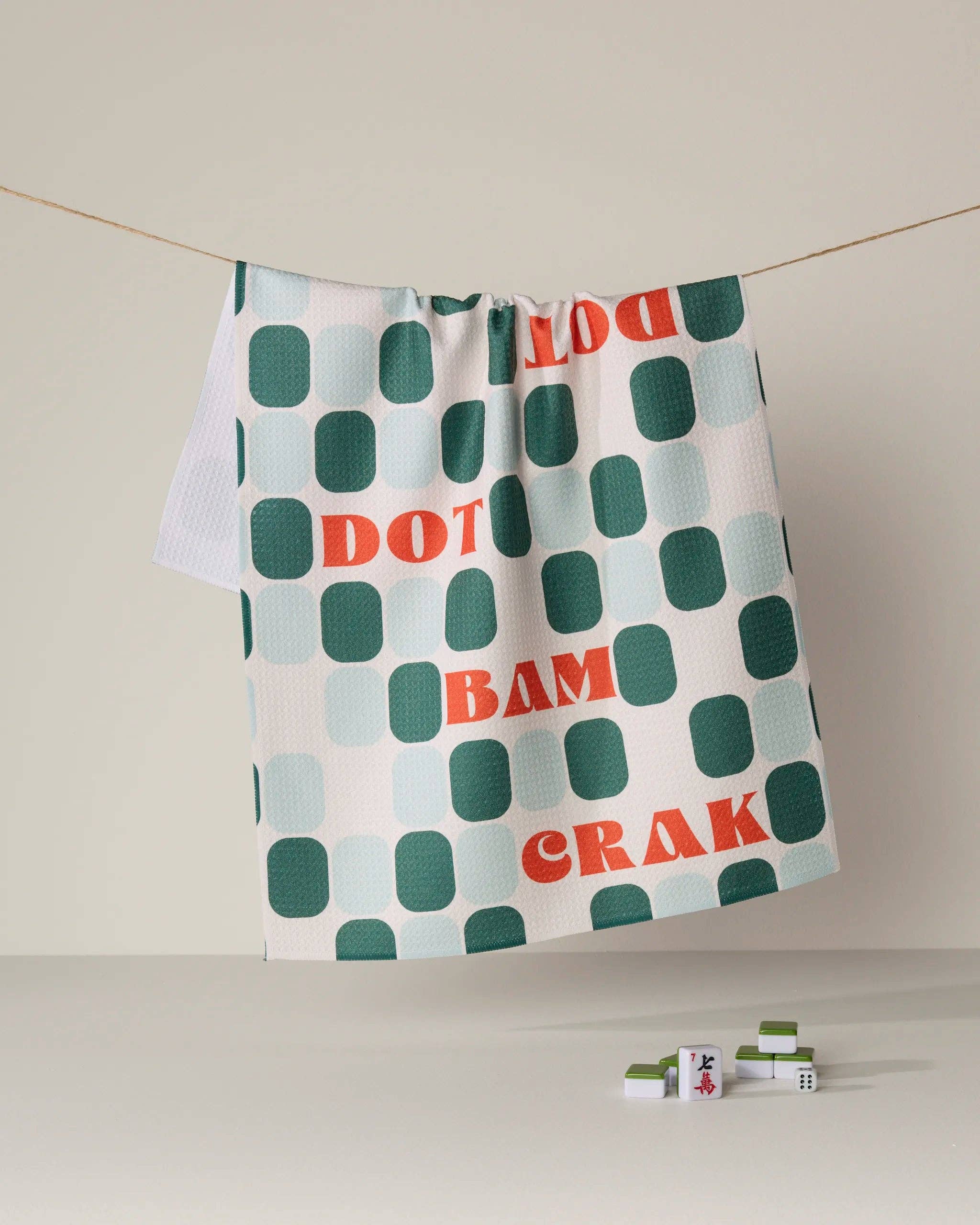 Geometry Cypress Tile Talk Tea Towel 1 Geometry Cypress Tile Talk Tea Towel