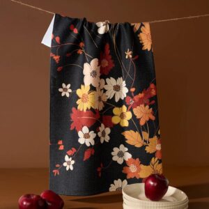 Geometry Autumn Whispers Tea Towel