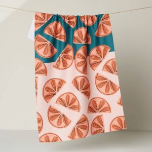Geometry Citrus Slices Tea Towel