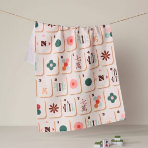 Geometry Cypress Tile Toss Tea Towel