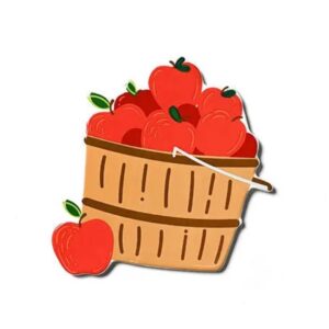 Happy Everything Basket Of Apples Mini Attachment