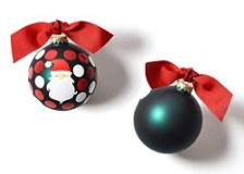 Coton Colors 100 mm HO Santa Glass Ornament