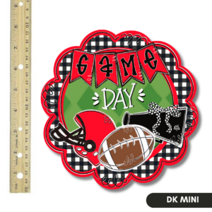 Avery Vaughan 24 DK Design Red and Black Game Day Scallop Mini