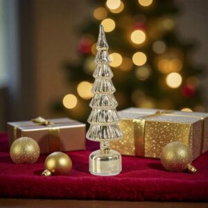 Zodax Alpine Rotating LED Tree - Antique Gold 11.75"