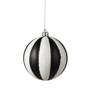 Zodax Twilight Stripe Glass Ornament - 3.25" x 3.25"