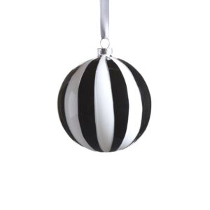 Zodax Twilight Stripe Glass Ornament - 4" x 4"