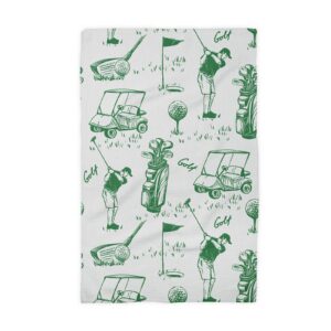 Canary Road Golf Golfer Fathers Day Men Kitchen Towel Waffle Gifts
