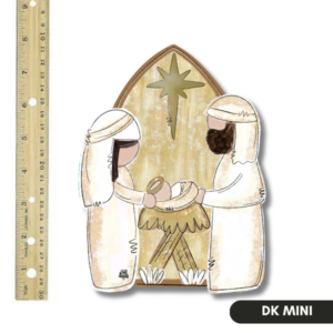 Avery Vaughan 29 DK Design White and Gold Nativity Mini
