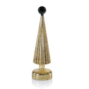 Zodax LED Tree w/ Globe Finial - Gold w/ Green 16.5"