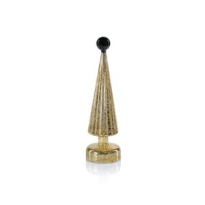 Zodax LED Tree w/ Globe Finial - Gold w/ Green 12.5"