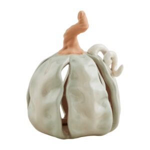 Mud Pie Sm Textured Stoneware Pumpkin