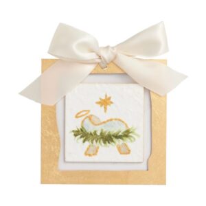 Mud Pie Baby Jesus Gold Ornament