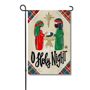 DK Design Red and Green Nativity Garden Glam
