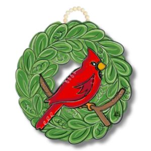 DK Designs Cardinal Wreath Door Hanger
