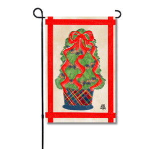 DK Design Plaid Navy Tree Garden Glam