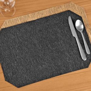 Skyros Pleasant Mats - Black - Set Of 12