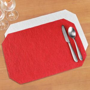 Skyros Pleasant Mats - Red - Set Of 12