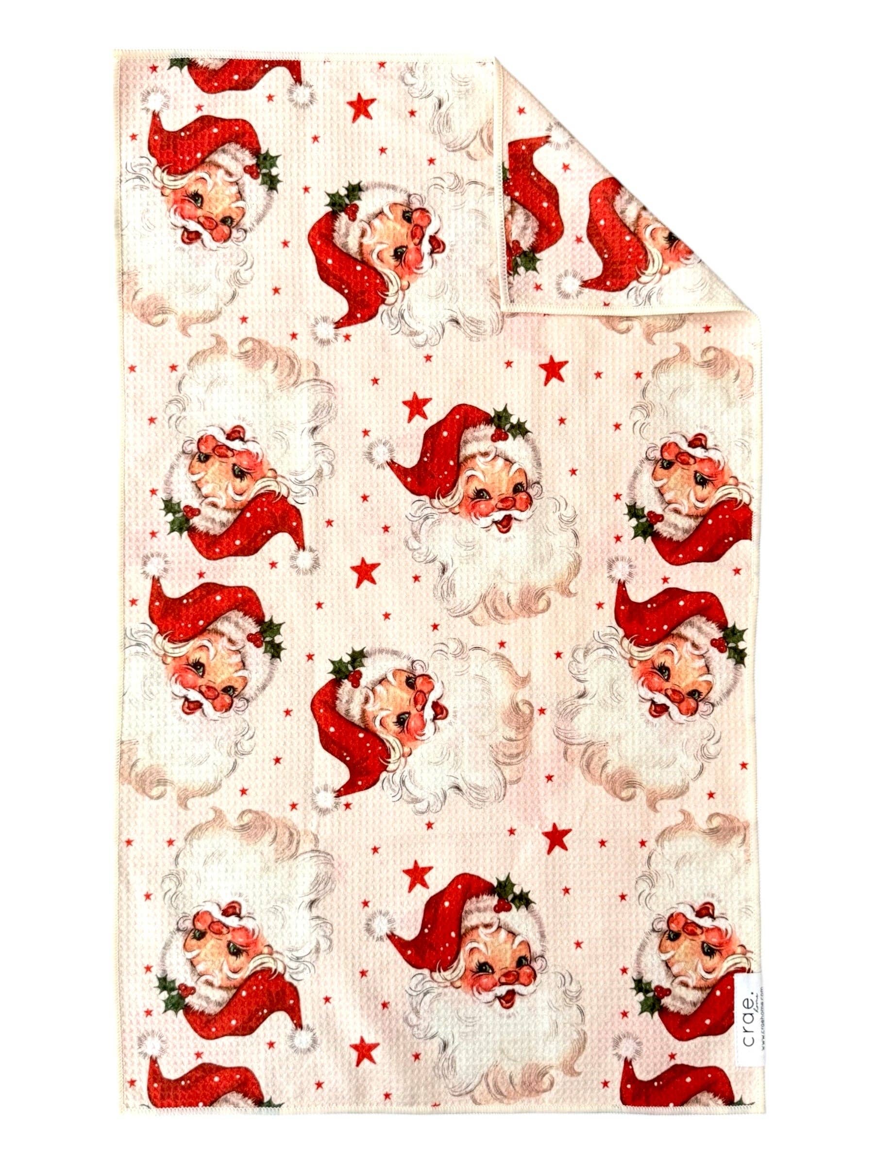 Crae Merry McSanta: Double-Sided Hand Towel 1 Crae Merry McSanta: Double-Sided Hand Towel