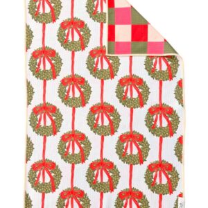 Crae Wrapped in Wreaths: Reversible Hand Towel