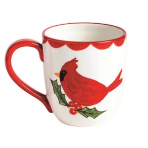 Mud Pie Cardinal Ceramic Mug