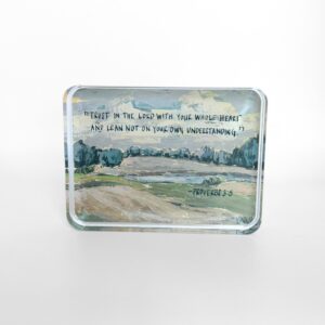 Lauren Dunn Proverbs 3:5 Acrylic Scripture Block