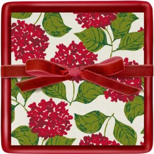 Santa Barbara Cocktail Napkin Tray- Hydrangeas