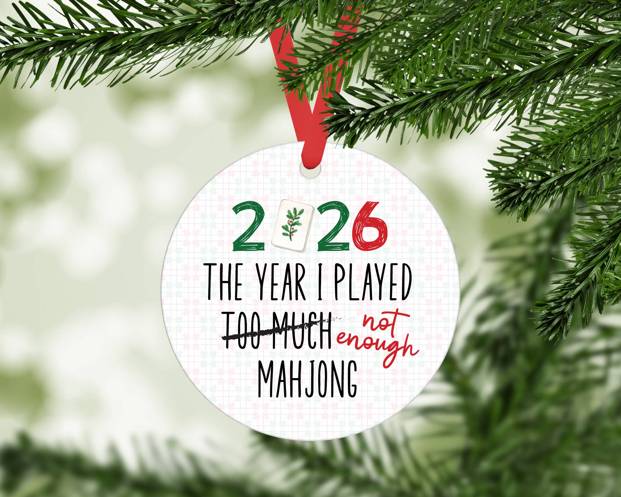 Canary Road Mahjong Christmas 2026 Ornament Preppy Ornament Mahj Dice 1 Canary Road Mahjong Christmas 2026 Ornament Preppy Ornament Mahj Dice