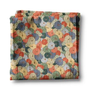 Hailey Westbrook 7 Canary Road Pumpkin Harvest Waffle Weave Kitchen Towel | Fall Pumpkin