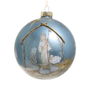 Raz 5 " Holy Night Ball Ornament