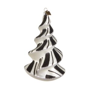 RAZ Stripe Spiral Tree Ornament, 6.5-Inches Height