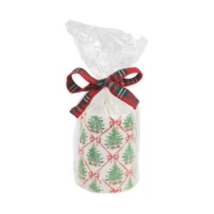 Mud Pie Trees Flameless Pillar Candle