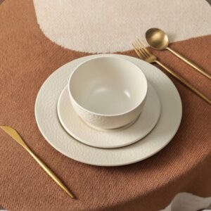 Stone Lain Topaz  Dinnerware Set | Matte | Rimmed Plates