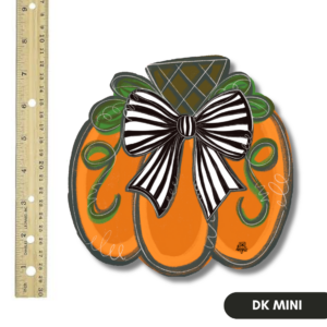 DK Black and White Bow Pumpkin Mini
