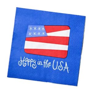 Happy Everything Flag Cocktail Napkins Set of 20